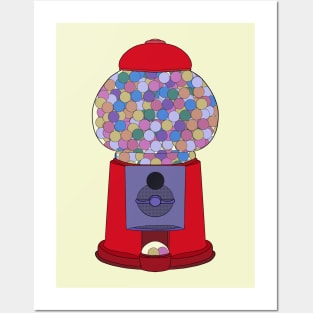 A Candy Gumball Machine Posters and Art